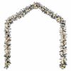 vidaXL Christmas Garland Green with flocked white snow PVC 65.6 ft