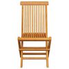 vidaXL Garden Chair Set of 4 Teak, Anthracite Teak wood, Polyester