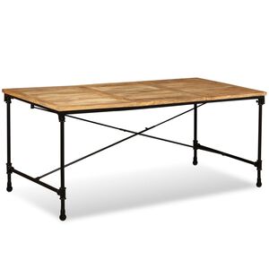 vidaXL Dining Table Solid Mango Wood 70.9"