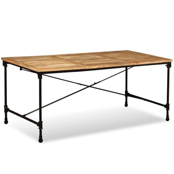 vidaXL Dining Table Solid Mango Wood 70.9"