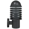 vidaXL Outdoor Wall Light Set of 2 Black Stainless Steel, Polycarbonate