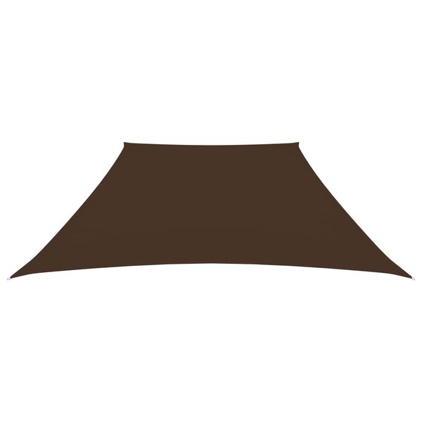 vidaXL Sunshade Sail Oxford Fabric Trapezium 2/4x9.8' Brown