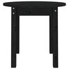 vidaXL Coffee Table Black Solid pine wood Small Durable Coffee Table