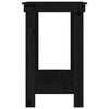 vidaXL Work Bench Black 31.5x19.7x31.5" Solid Wood Pine