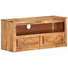 vidaXL TV Cabinet Wooden Brown Solid Acacia Wood Medium TV Cabinet