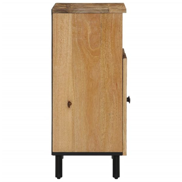 vidaXL Side Cabinet Natural Solid mango wood, engineered wood, iron Medium
