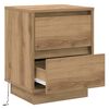 vidaXL Bedside Cabinet Artisan Oak 15.35 x 13.58 x 19.69 in