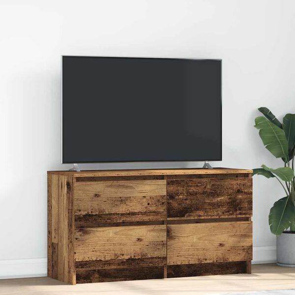 vidaXL TV Cabinet Old wood Engineered wood Medium TV Cabinet