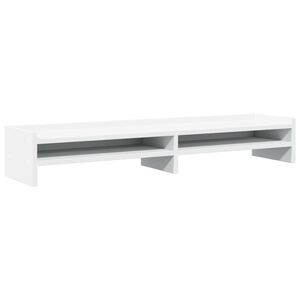 vidaXL Monitor Stand White 39.4x9.4x6.3" Engineered Wood