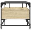 vidaXL Coffee Table Sonoma oak Engineered wood, steel, glass
