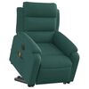 vidaXL Electric Stand up Massage Recliner Chair Dark Green Fabric
