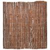 vidaXL Bark Fence Natural 39.37 x 236.22 in Bark