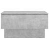 vidaXL Wall-mounted Bedside Cabinet Set of 2 Concrete Grey Engineered wood