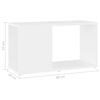 vidaXL TV Cabinet White Engineered wood Small TV Cabinet Rectangular
