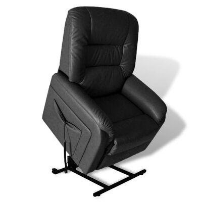 vidaXL Stand-up Armchair Black Faux Leather