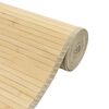 vidaXL Rug Light natural Bamboo Large Rug Rectangular Modern