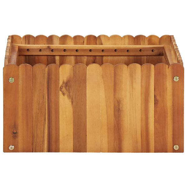 vidaXL Raised Bed Natural wood color Solid acacia wood Medium
