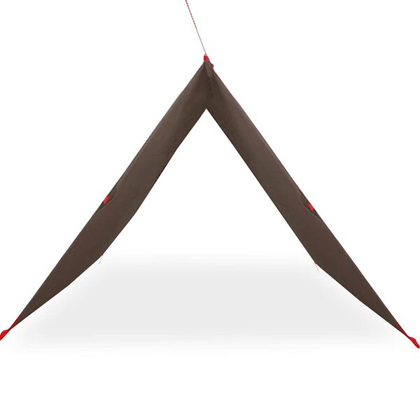 vidaXL Camping Tarp Brown 177.6x165.4" Waterproof