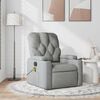 vidaXL Massage Recliner Chair Light Grey