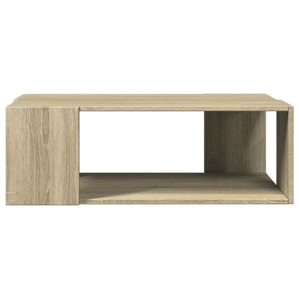 vidaXL Coffee Table Sonoma Oak Engineered Wood Low Coffee Table