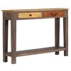 vidaXL Console Table Multicolor Solid wood 46.5x11.8x31.5 in