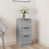vidaXL Sideboard Grey sonoma Engineered wood Small Simple Sideboard