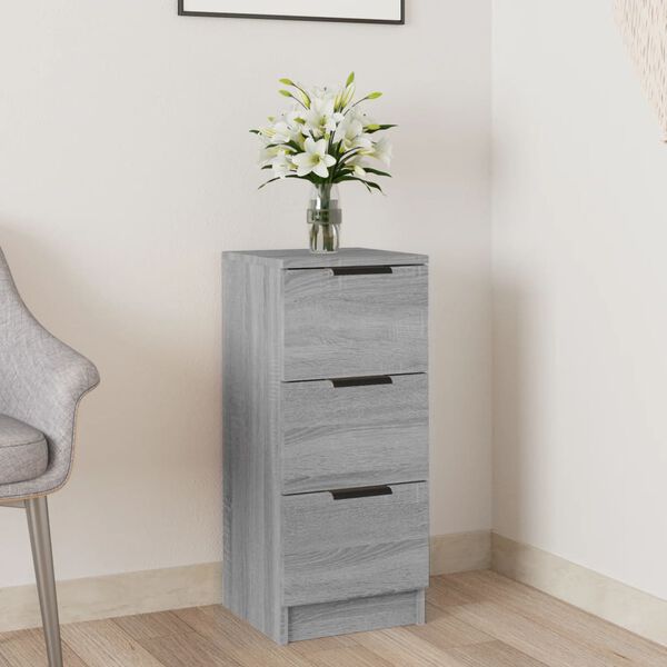 vidaXL Sideboard Grey sonoma Engineered wood Small Simple Sideboard