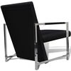 vidaXL Armchairs Set of 2 Black Cotton Standard Ergonomic Armchairs