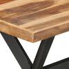 vidaXL Dining Table Honey Solid Acacia wood 55.1 x 27.6 x 29.5 in