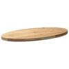 vidaXL Table Top Solid oak wood 39.4 x 19.7 in Durable Table Top Oval