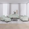 vidaXL 4 Piece Sofa Set with Pillows Light Gray Velvet