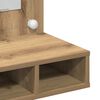 vidaXL Mirror Cabinet with Shelf Artisan Oak 23.62 x 12.40 x 24.41 in