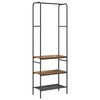 vidaXL Clothes Rack with Shelves Other Old wood 60 x 30 x 171 cm