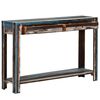 vidaXL Console Table Mixed wood tones Solid Acacia wood Standard
