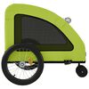 vidaXL Pet Bike Trailer Green Oxford Fabric, Iron, PVC Tough