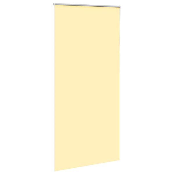 vidaXL Roller Blind Yellow 100% Polyester 39.4x90.6 in Height-Adjustable
