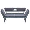 vidaXL Garden Bench Dark grey Solid Acacia Wood with grey wash finish