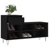 vidaXL Shoe Cabinet Black Engineered wood Medium Shoe Cabinet