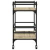 vidaXL Kitchen Trolley Sonoma Oak 32.3"x15.7"x30.9" Engineered Wood