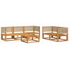 vidaXL Garden Sofa Set Beige Solid acacia wood