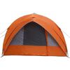 vidaXL Tunnel tent Grey and Orange 161.42 x 112.20 x 77.95 in Taffeta
