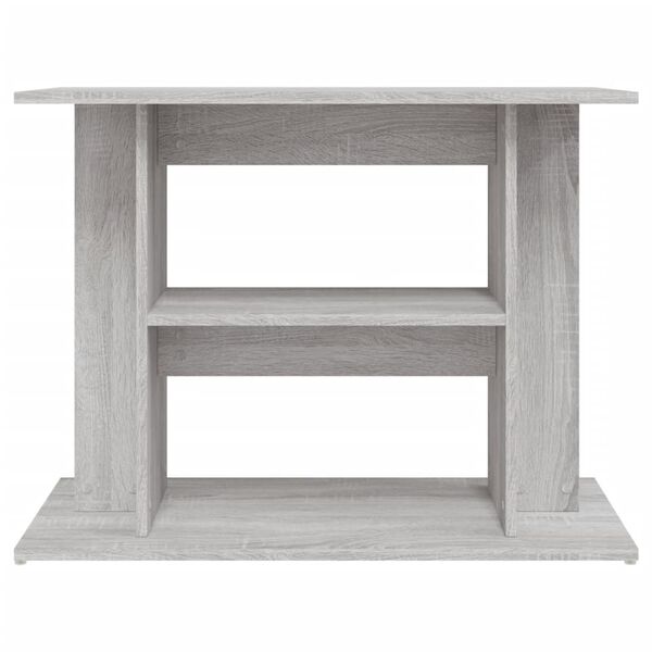 vidaXL Aquarium Stand Grey Sonoma Engineered wood 31.5 in Storage