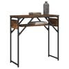 vidaXL Console Table with Shelf Smoked Oak 29.5"x11.8"x29.5" Engineered Wood