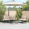 vidaXL Garden Table Brown 100 x 55 x 70 cm Steel and DPC