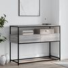 vidaXL Console Table Grey Sonoma Engineered Wood, Metal