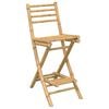 vidaXL Outdoor Bar Stool Natural Bamboo Standard Outdoor Bar Stool Size