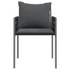 vidaXL Garden Chair Set of 6 Black, Dark Grey