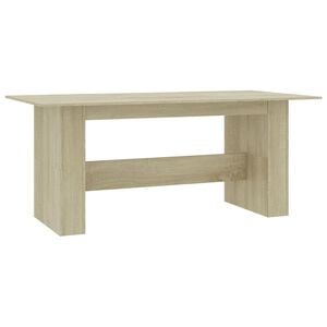 vidaXL Dining Table Sonoma Oak Engineered Wood 70.9 x 35.4 x 29.9 in