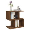vidaXL Bedside Cabinet Brown oak Engineered wood Medium Bedside Cabinet