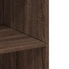 vidaXL Highboard Brown oak Engineered wood 27.6x16.1x72.8 in Highboard